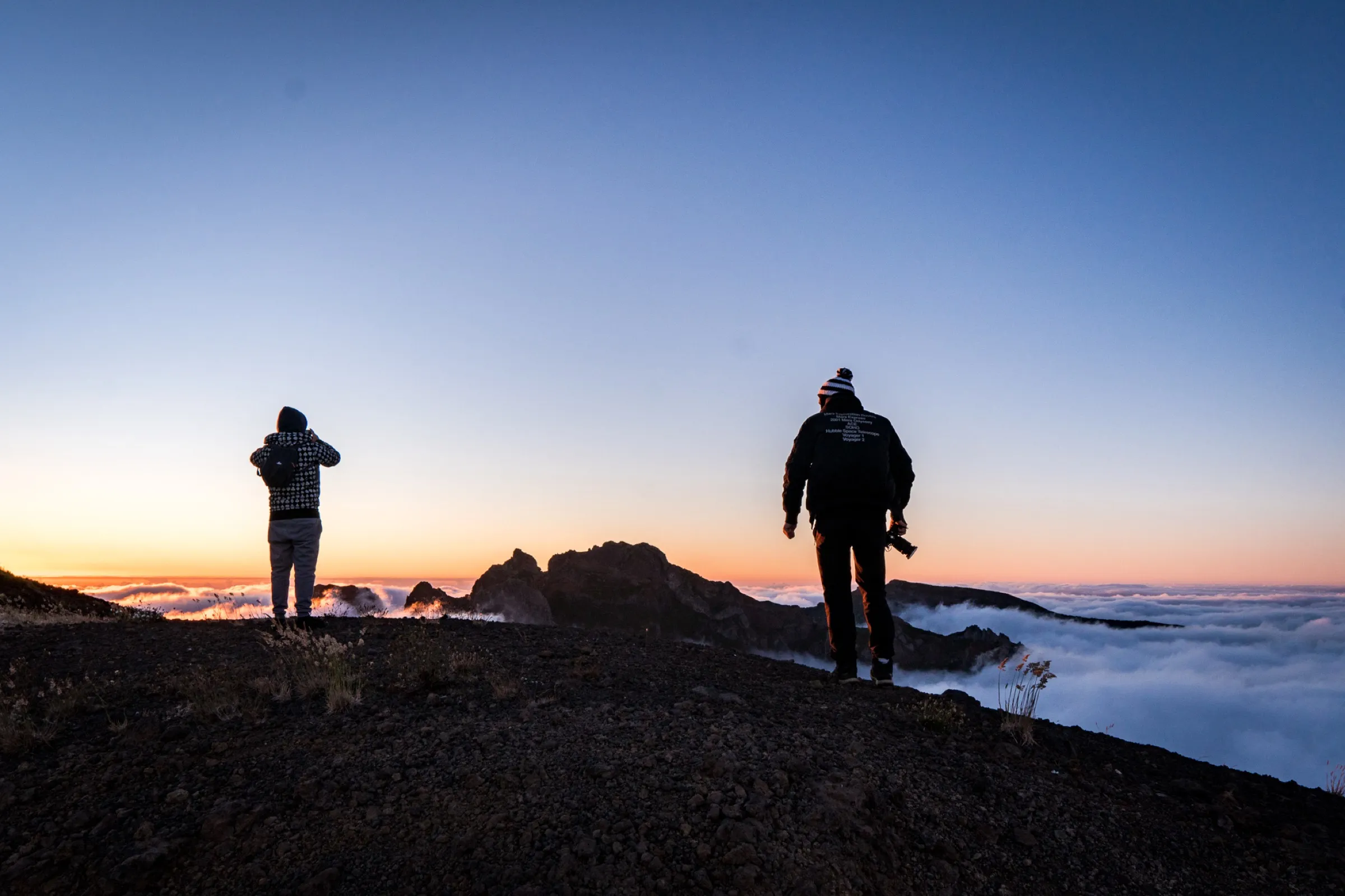 Sunrise silhouette, location not identifiable